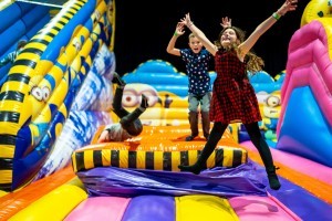 Children on Inflatables