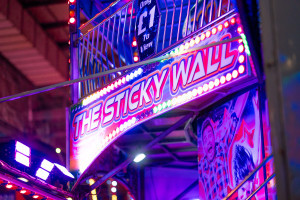 Sticky wall sign